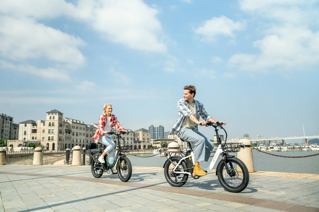 DYU C9 e-bike on a weekend errand route for battery reserve planning