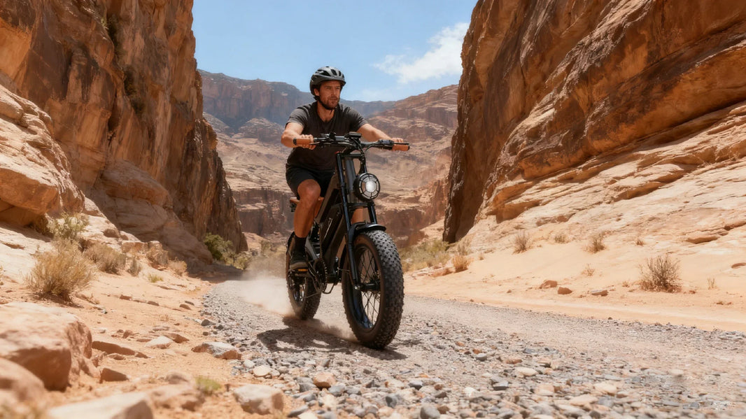 DYU M20 fat tire e-bike garage storage guide after an all-terrain ride