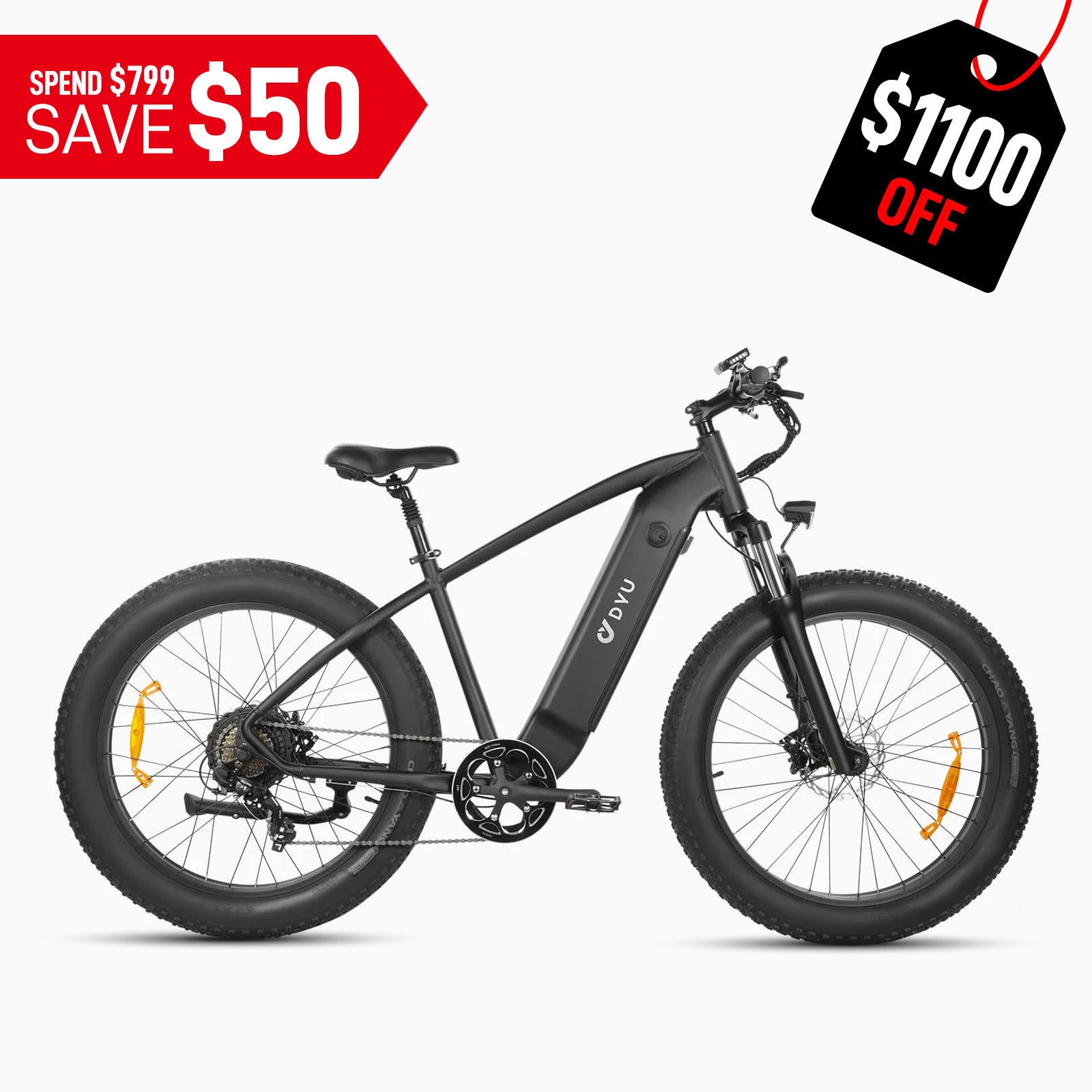 DYU King 750 26 Inch Fat Tire Electric Bike