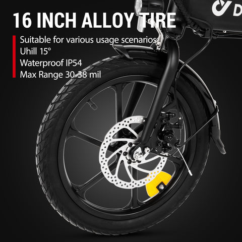 DYU A1F Pro 16 Inch Folding Electric Bike