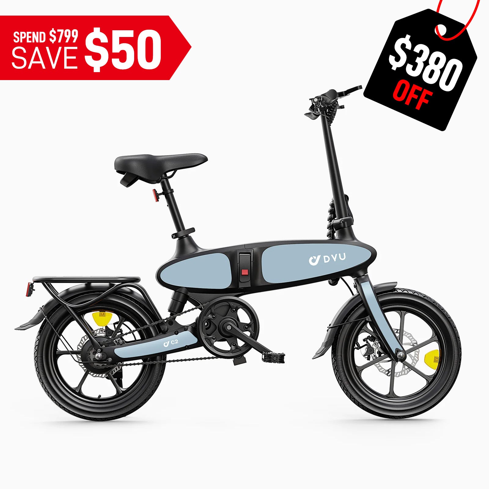 DYU C2 16 Inch Full Folding Electric Bike