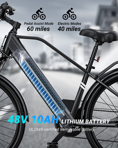DYU C5 Lite 26 Inch Electric Bike for Adults