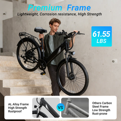 DYU C7 Lite 26 Inch Electric Bike for Adults