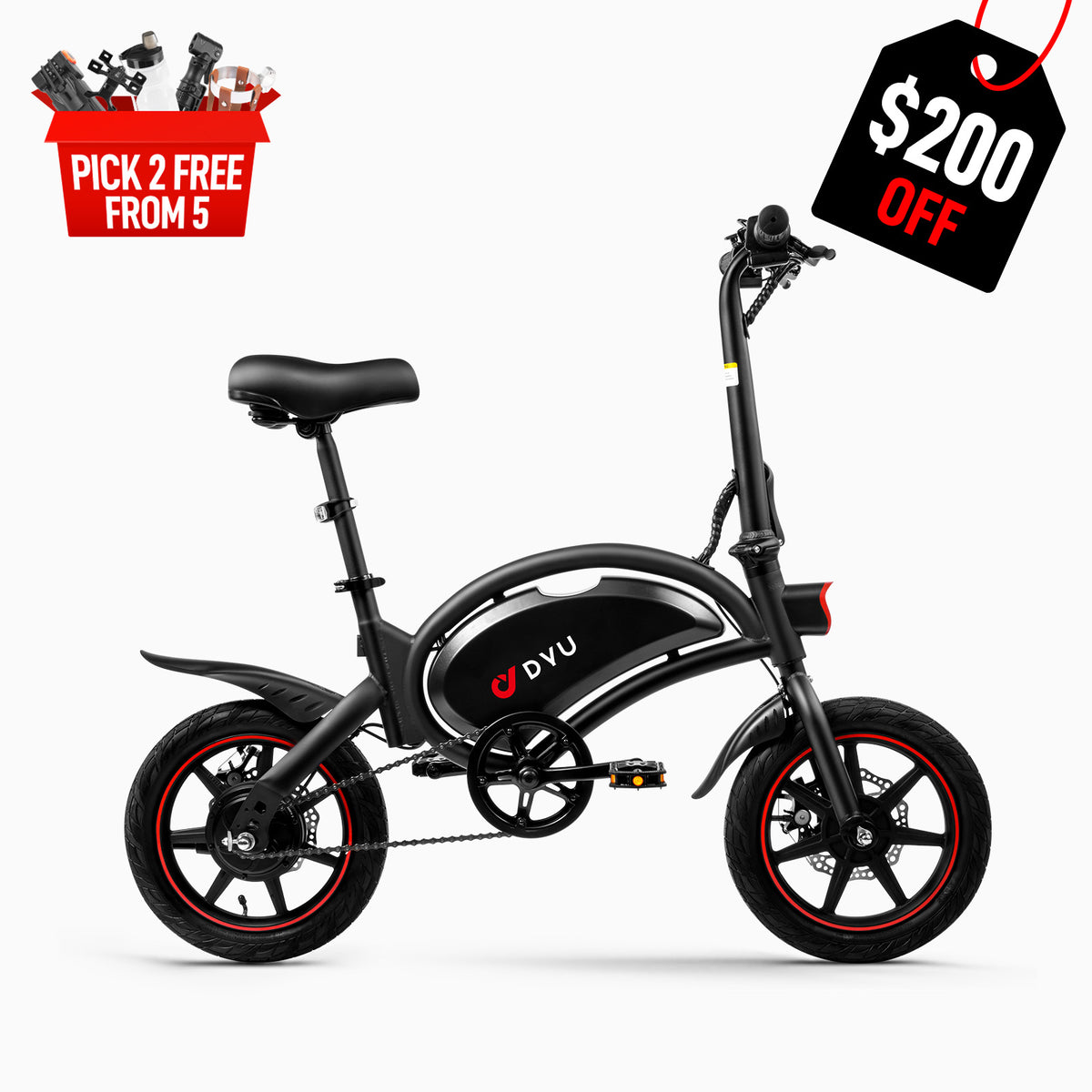 DYU D3F 14 Inch Folding Ebike