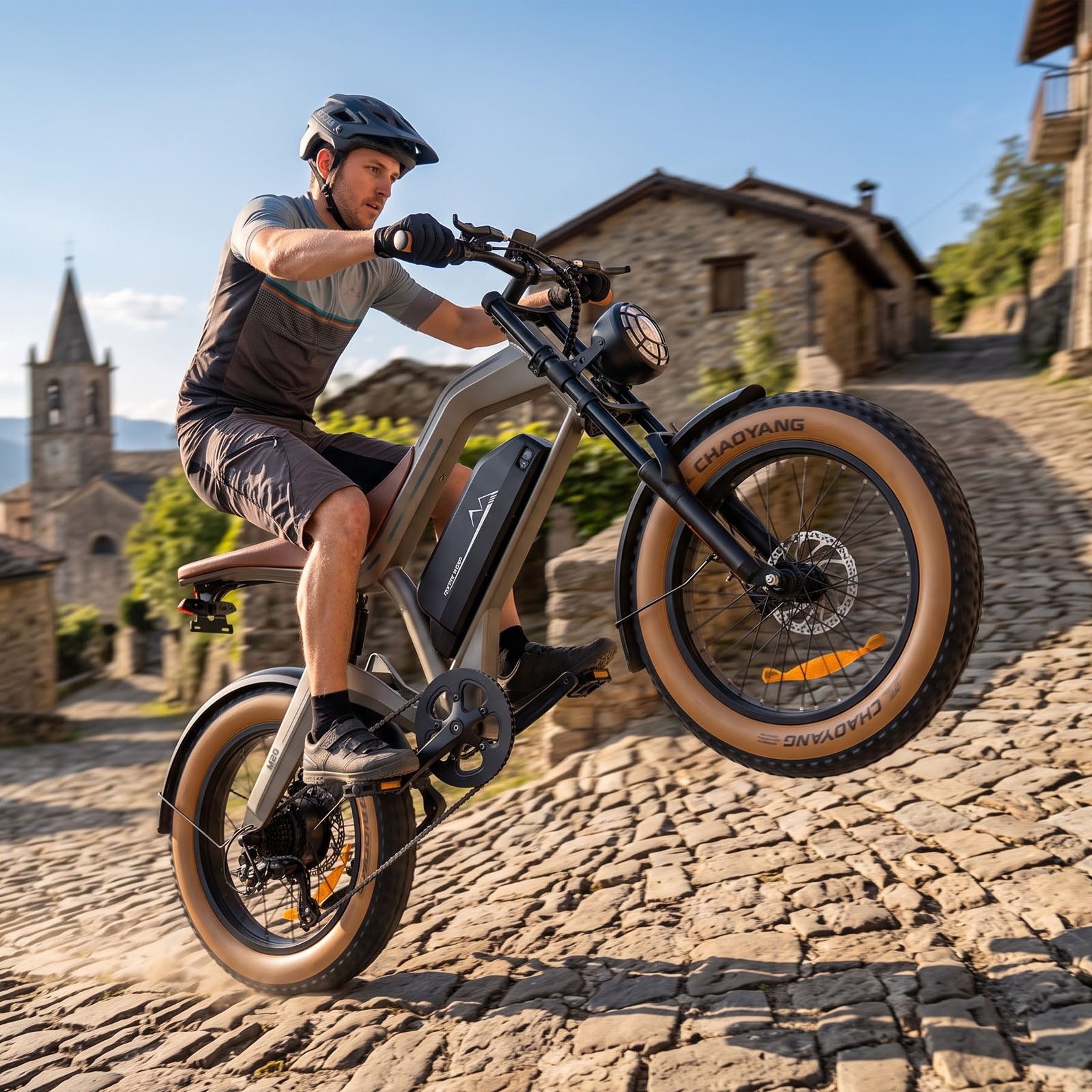 new electric bicycle DYU M20 All-Terrain Long-Range Bike – DYU USA Uncat FAWN DESIGN Mini Diaper Color:Kelp Tan Emboss Asphalt Grey that is easy to