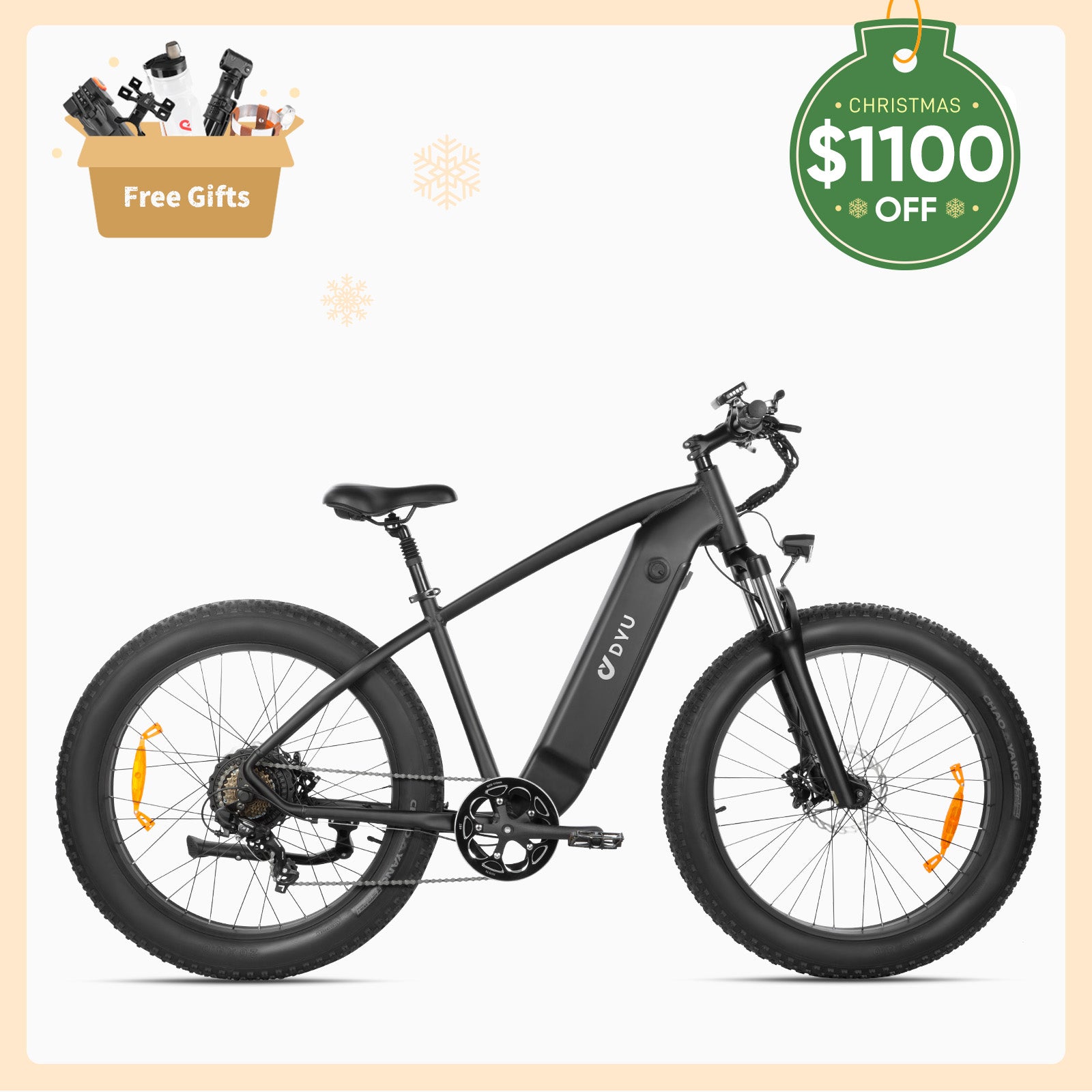 DYU King 750 26 Inch Fat Tire Electric Bike