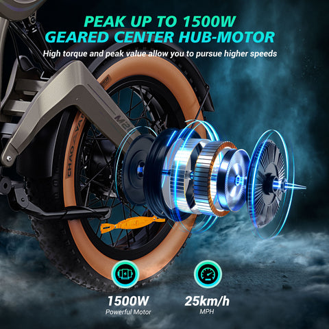 NEW DYU M20 Lite All-Terrain Long-Range Electric Bike