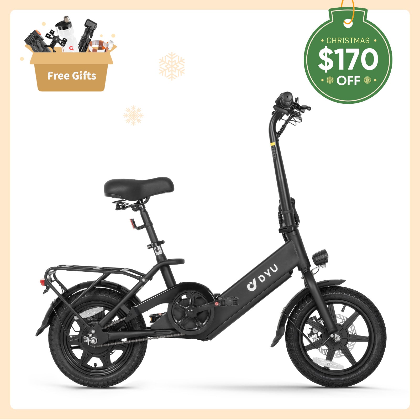 DYU C3 14"/16" Inch Folding Ebike