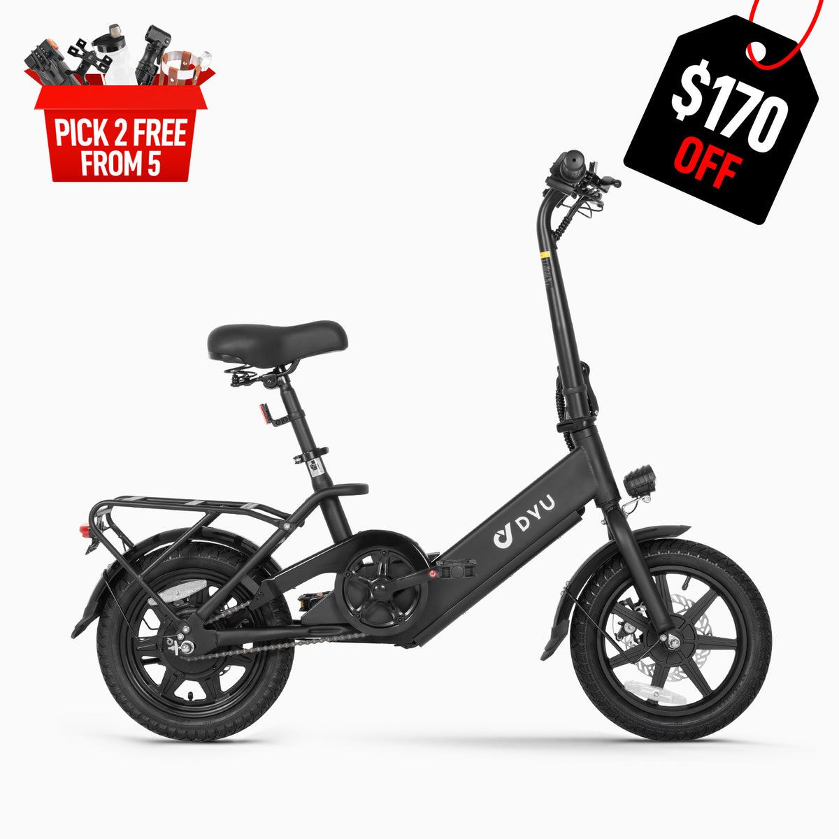 DYU C3 14"/16" Inch Folding Ebike