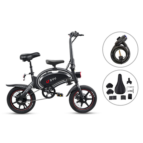 D3+ APP Smart 14 Inch Mini Bike Folding Electric Bikes with lock & baby seat 24% off