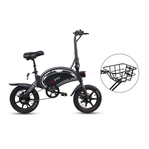 D3+ APP Smart 14 Inch Mini Bike Folding Electric Bikes with rear basket 24% off