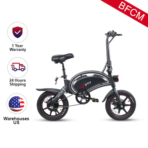 [Black Friday Sale & Cyber Monday]D3+ 14 Inch Mini Bike Folding Electric Bikes with Smart APP