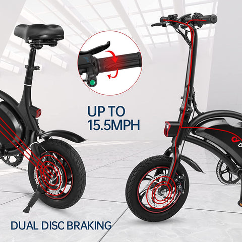 DYU D2F 12 Inch Electric Mini Bike |Folding Electric Bikes pedal electric bike company
